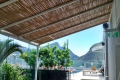 Forro de bambu – Bar da Piscina - Cobertura Hotel Ipanema Plaza - Ipanema